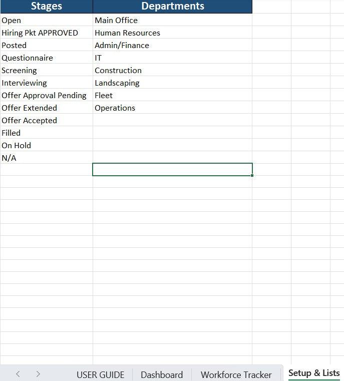Workforce Recruitment & Vacancy Tracker