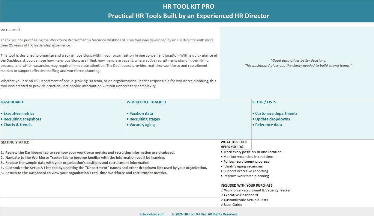 Workforce Recruitment & Vacancy Tracker